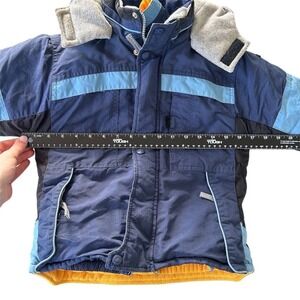 OshKosh B'gosh Kids Winter Ski Jacket Blue Orange Boys Girls Size 5/6
